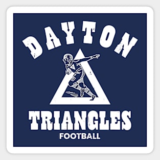 DAYTON TRIANGLES_WHT Magnet